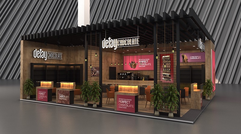 巧克力貿(mào)易展展臺(tái)，展臺(tái)設(shè)計(jì)，展臺(tái)類型