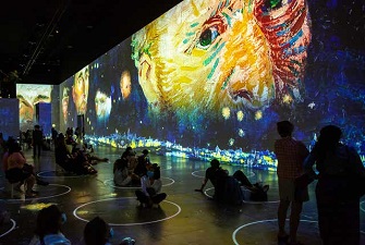 創(chuàng)意展廳，梵高畫展，梵高展臺